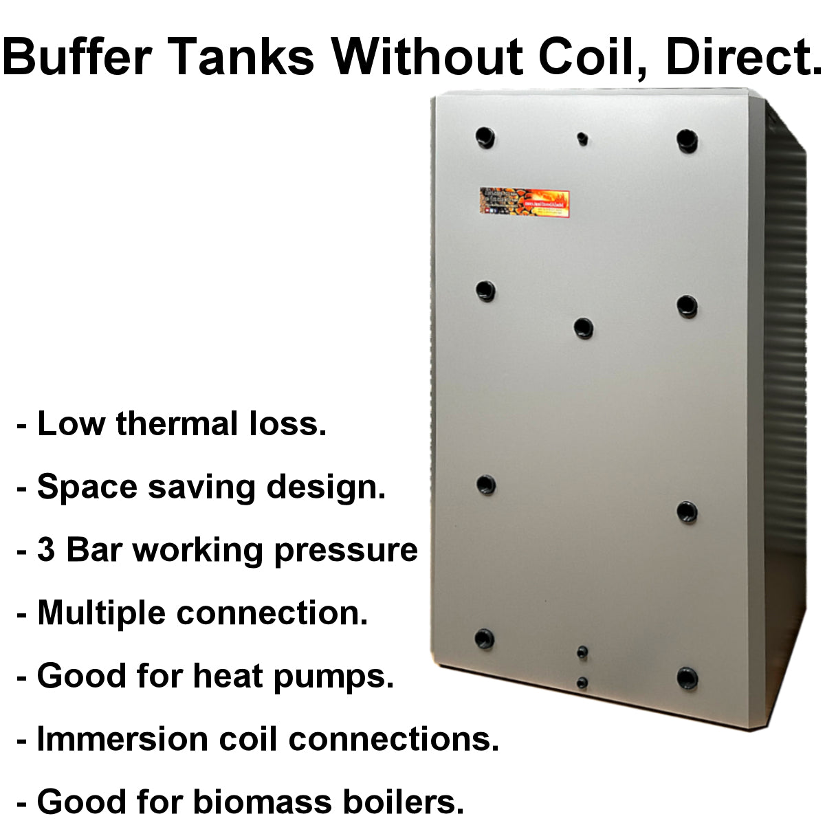 buffer tank, direct buffer tank, heat pumps tank, thermal storage tank, accumulator tanks, for sale,