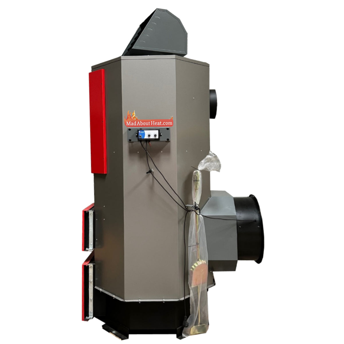dabi hot air blower, solid fuel heater, waste wood heater