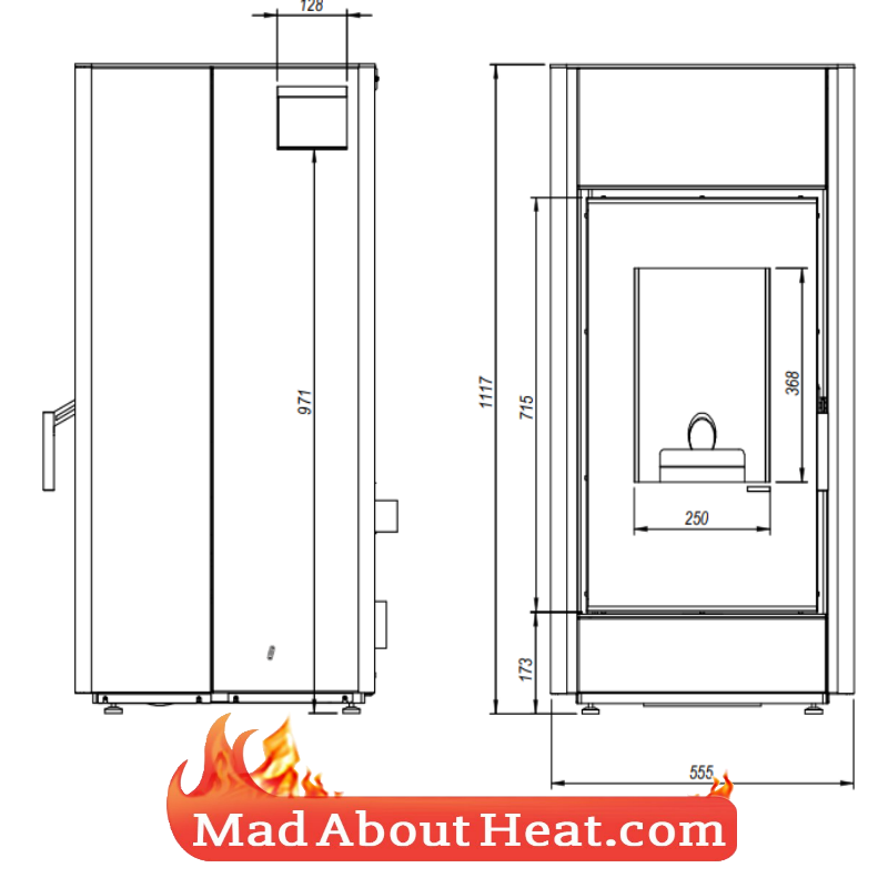 pellet burner, pellet burning stove, wood pellet burner,