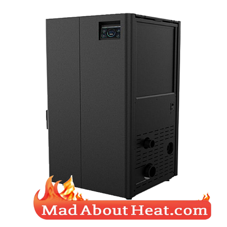 free standing pellet stove, free standing pellet heater, room heating with pellets,