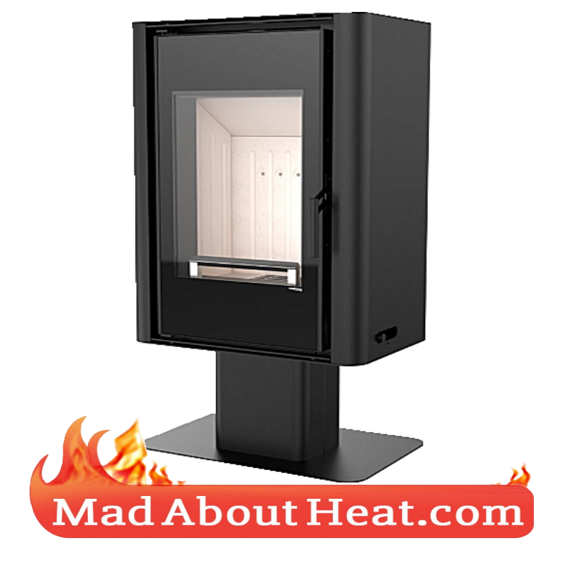 DSS 9kW stove heater specification big logs last long hot bricks