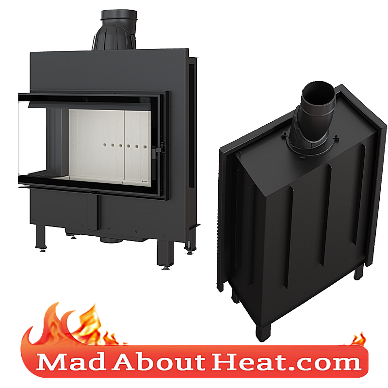 left side corner stove biomass glass insert madaboutheat.com