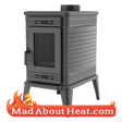 KSF 13kW wood burning stove room air space heater madaboutheat