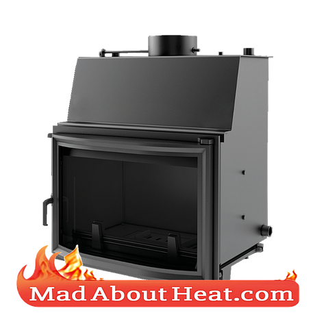 KOLT 27kW Back Boiler stove water heater fireplace glass standard panoramic insert madaboutheat