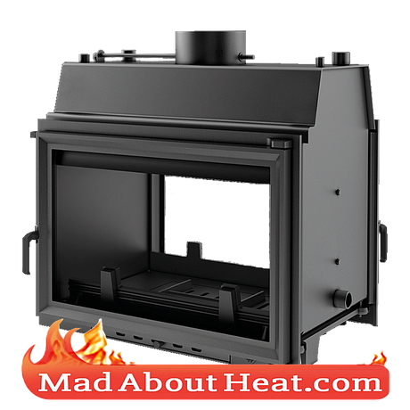 KOLT 27kW Back Boiler stove water heater fireplace insert tunnel door both sides for sale madaboutheat