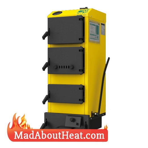 WB 5kW Hot Water Central Heating Boiler Burns Logs Wood Waste Shrubs