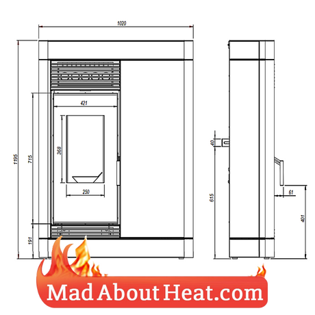 wood pellet space hater, wood pellet air heating, pellet burning stoves,