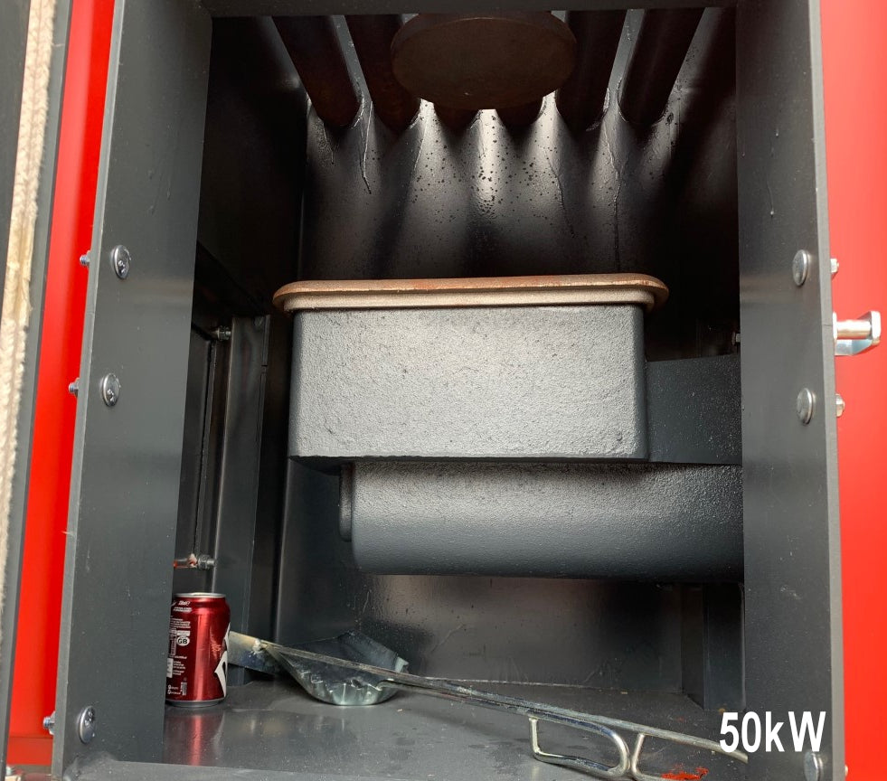 biomass burners for sale, burner view, grate, heat deflector, ash tray, anthracite boilers, pellet boilers,