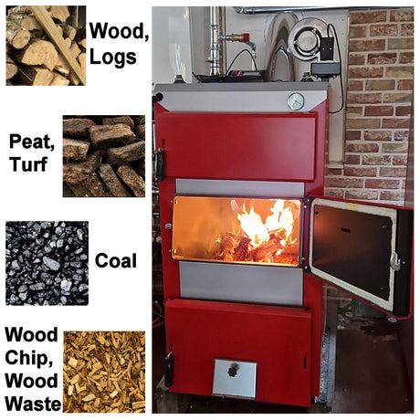 Solid fuel boilers for sale in Ireland, UK, Northern Ireland, Scotland, England and Wales.