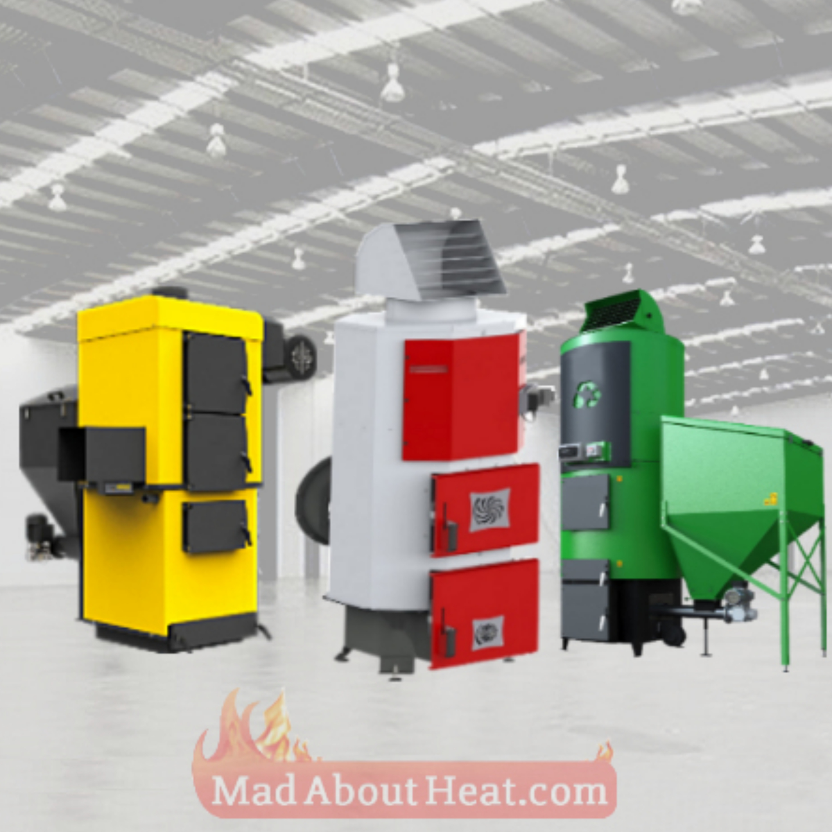 Multi fuel space heaters, wood, logs and waste burning hot air blowers ...