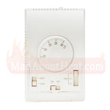 thermostat with fan control, hot air blower thermostat, variable speed fan controller, 