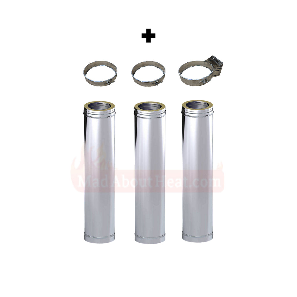 class 1 flue kit, twin wall flue kit, dinak flue uk, 