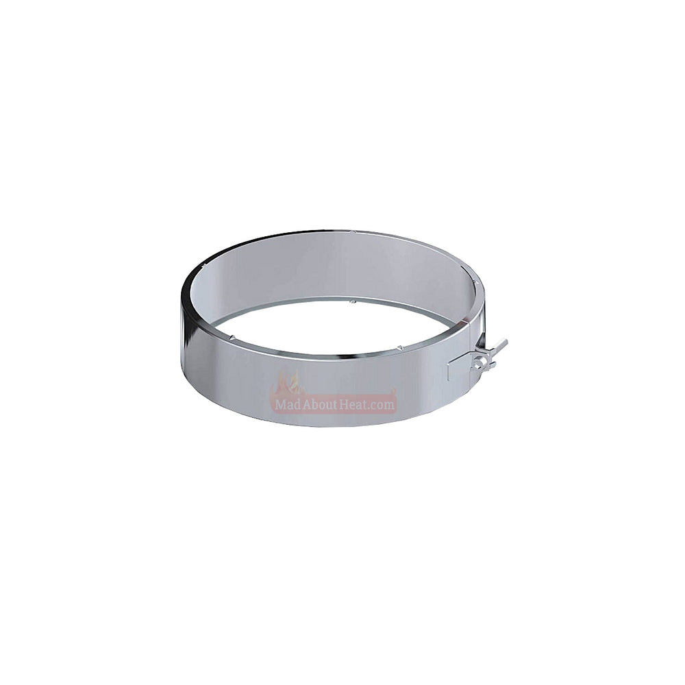 dinak flue band, twin wall flue clamp, wood boiler flue clamp, 