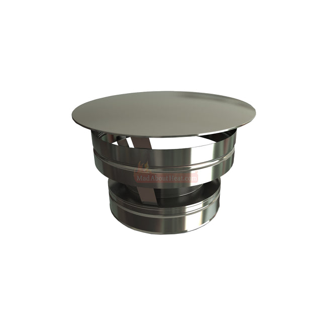 dinak twin wall flue, dinak weathering cap, 7 inch flue, 180 mm flue, solid fuel flue, 