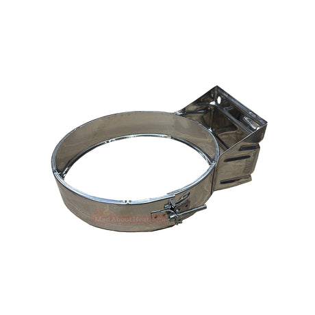 dinak wall support, twin wall flue wall bracket, wood boiler flue, stove flue, 