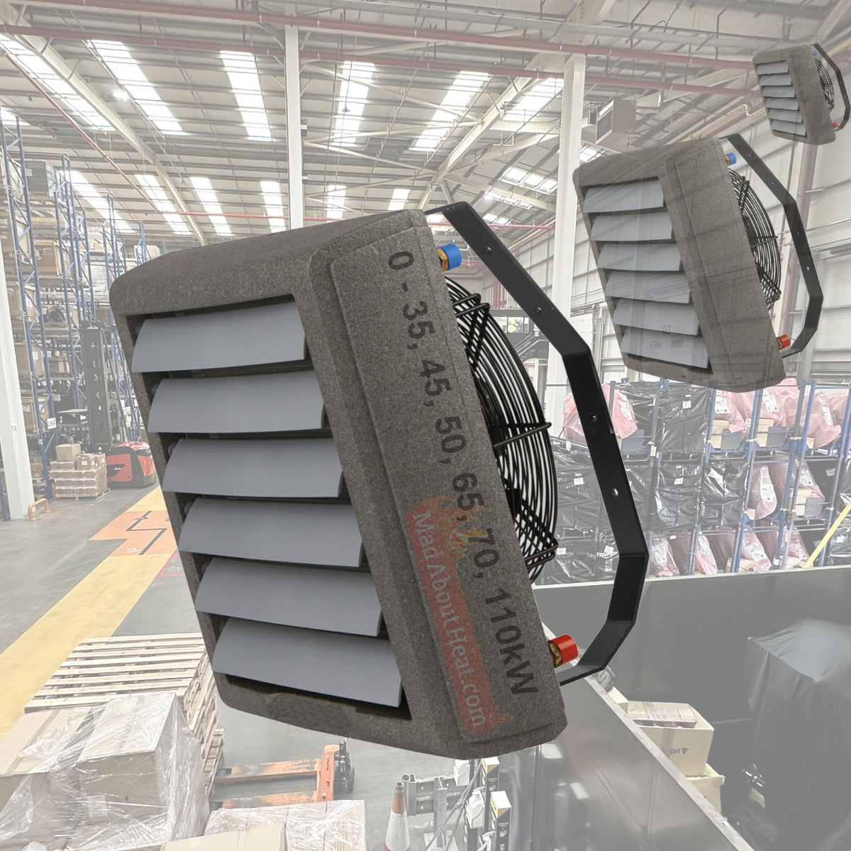 industrial heaters, commercial heaters, fan heaters, unit heaters