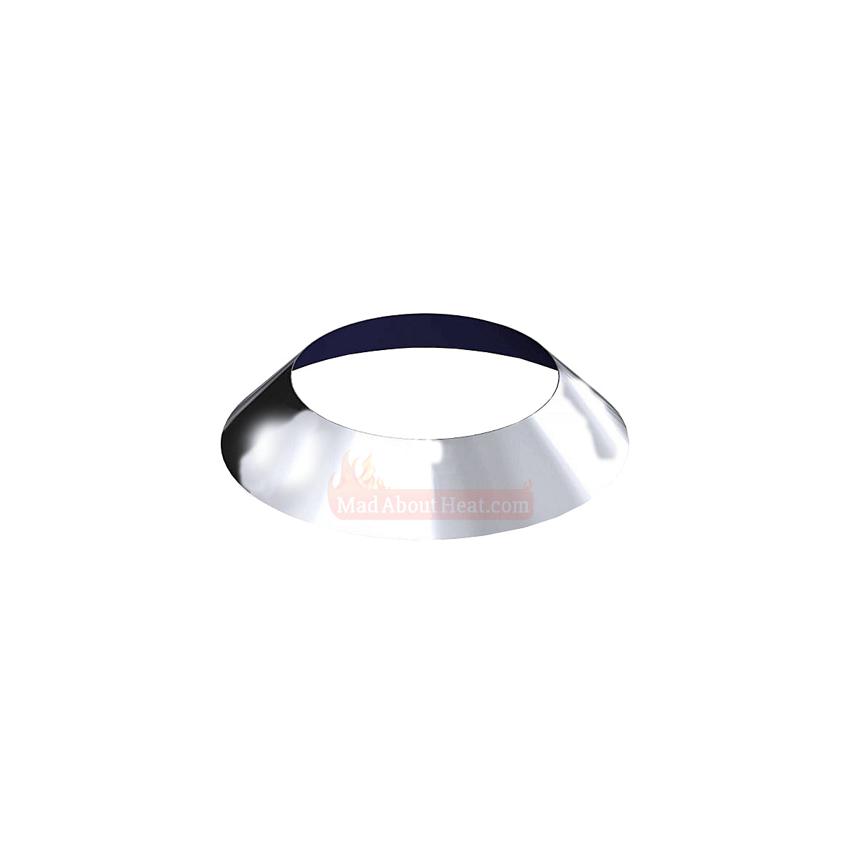 log boiler flue, storm collar, biomass boiler flue, flue for biomass boiler, stove flue, 