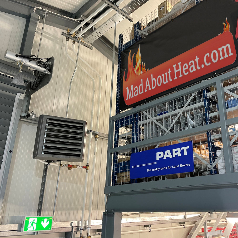 store heater, store heating, air blower, shop heating, shop heater,