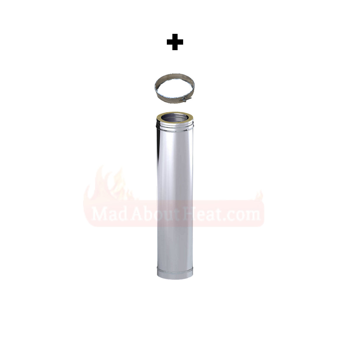 twin wall flue kit, stove flue kit, 