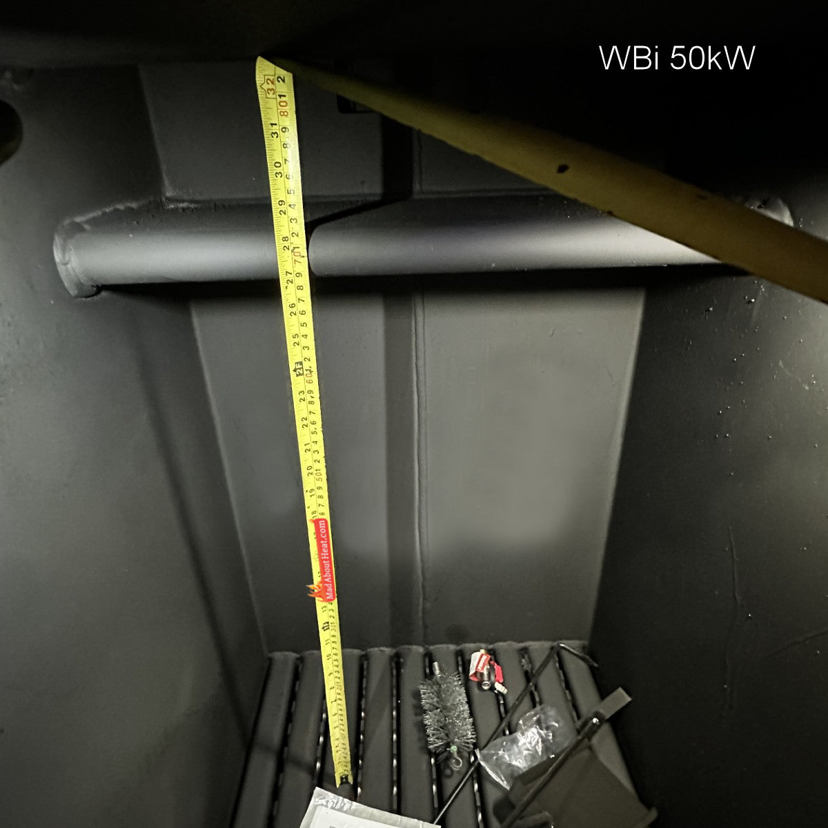 wbi 50kW, log boiler, boiler with big fire box, wbi biomass boilers, madaboutheat boilers