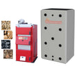 wood boiler, wood burner, buffer tank, 40kW, biomass boiler with buffer tank,