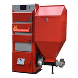 boiler with a hopper, pellet boiler, biomass boiler, pool heater, tub heater, 