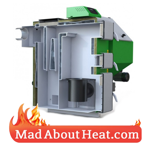CTBi Boiler with auger hopper wood pellets coal slack burners madaboutheat.com
