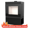 DCS 10kW wood stove dimensions specification Hunter Defro madaboutheat