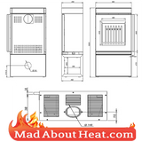 DCS stove dimensions drawing room heater log burner madaboutheat