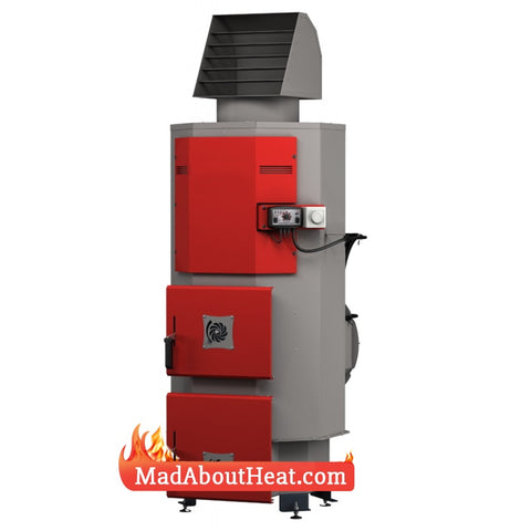 DABi Multi Fuel Space Heater Hot Air Blower Wood Burner