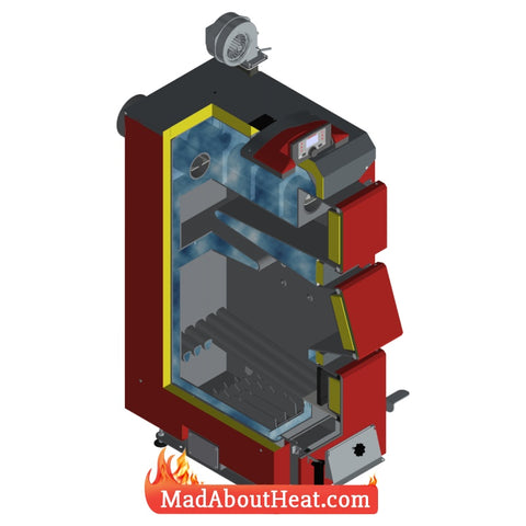 mdf boiler, chip board boiler, central heating