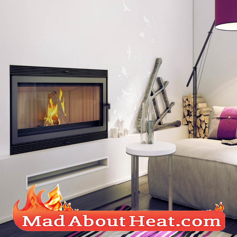 KBA 22kW hot air stove log burner focal woodburning heater madaboutheat