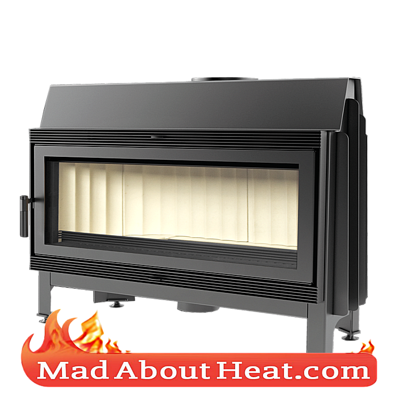 KBA 22kw Fireplace insert stove log burning air heater glass door