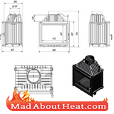 Stoves Fire Place Insert Back Boiler Air Heater Madaboutheat