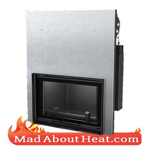KGWJ 15kW guilotine stove back boiler fire place insert water heater multi fuel central heating madaboutheat