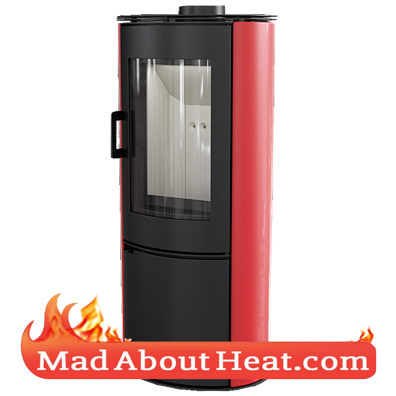 KKAB 11kW modern free standing wood burning stove heater madaboutheat