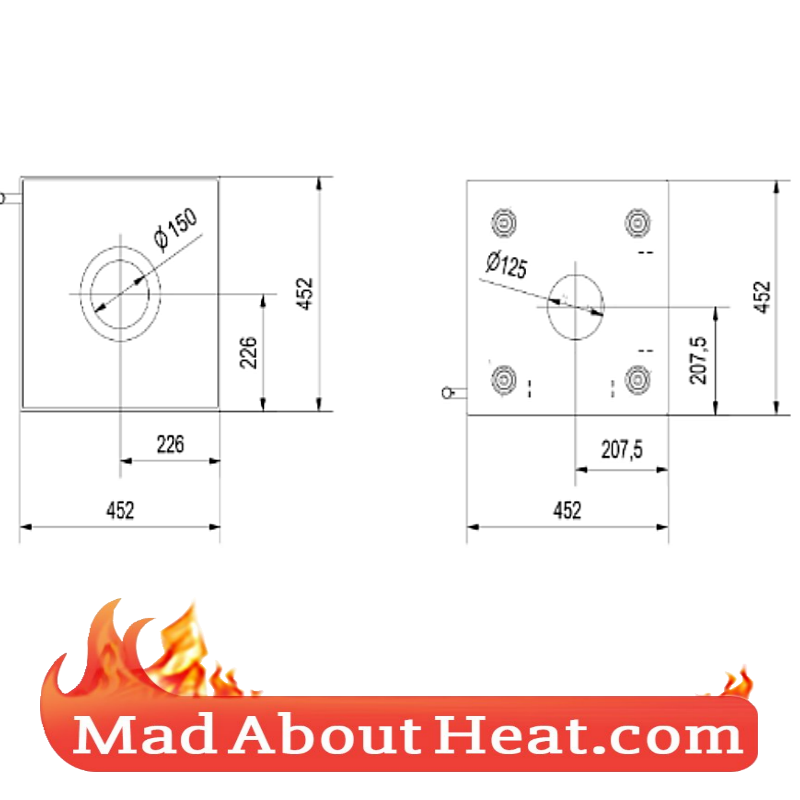 KKT10kw stove size dimensions stoves are us madaboutheat.com stoves trade cheap