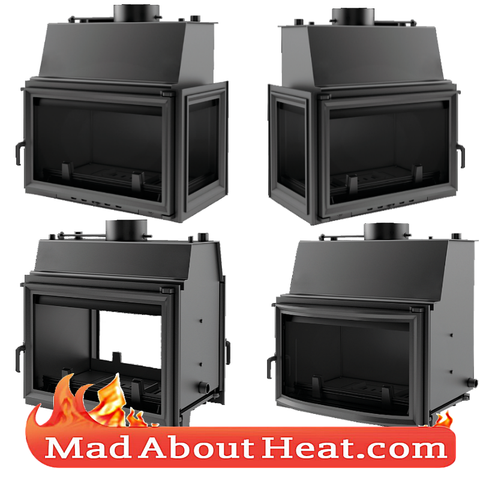 KOLT 27kW Back Boiler stove water heater fireplace insert central heating log fire madaboutheat 