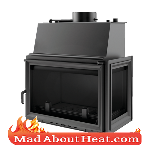 KOLT 27kW Back Boiler stove water heater fireplace insert right hand sided corner madaboutheat