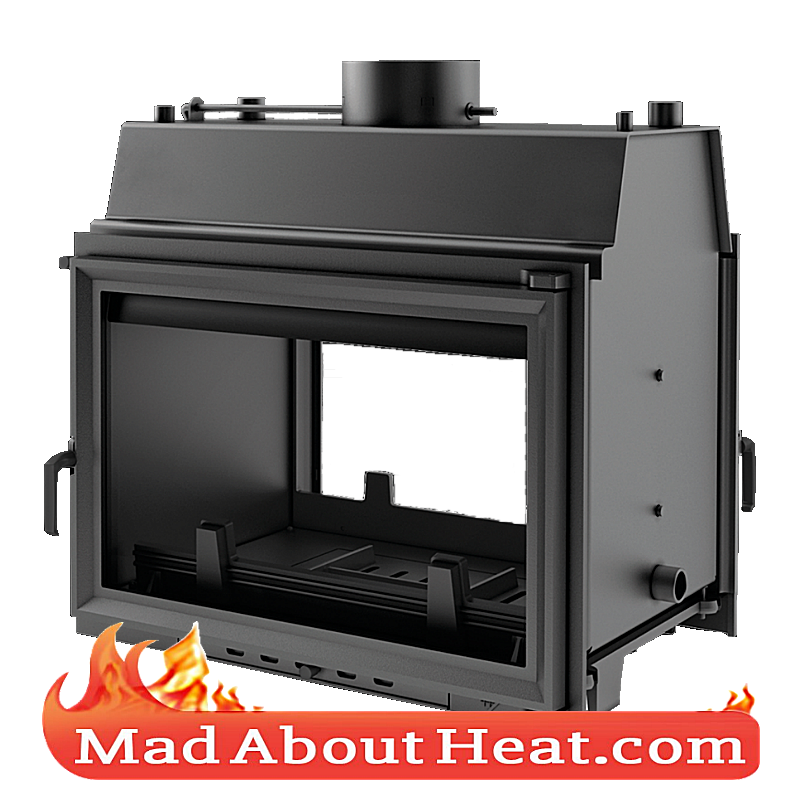 KOLT 27kW Back Boiler stove water heater fireplace insert tunnel door both sides for sale madaboutheat