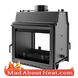 Modern design tunnel stove fire place with back boiler for sale madaboutheat.com
