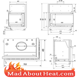 back boiler stove fire place insert for sale in UK delivery to France Spain Wales England