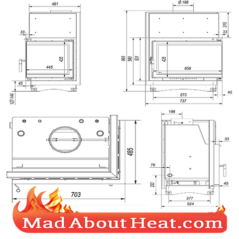 back boiler stove fire place insert for sale in UK delivery to France Spain Wales England