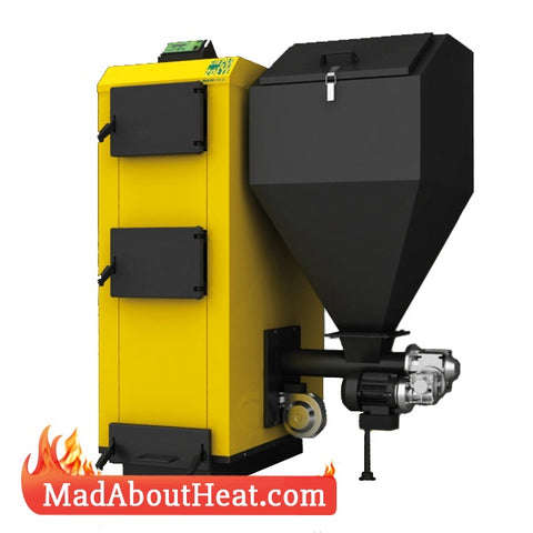 PBI 36 kW Automatic Biomass Pellet Boilers With Feeder Delivery to home