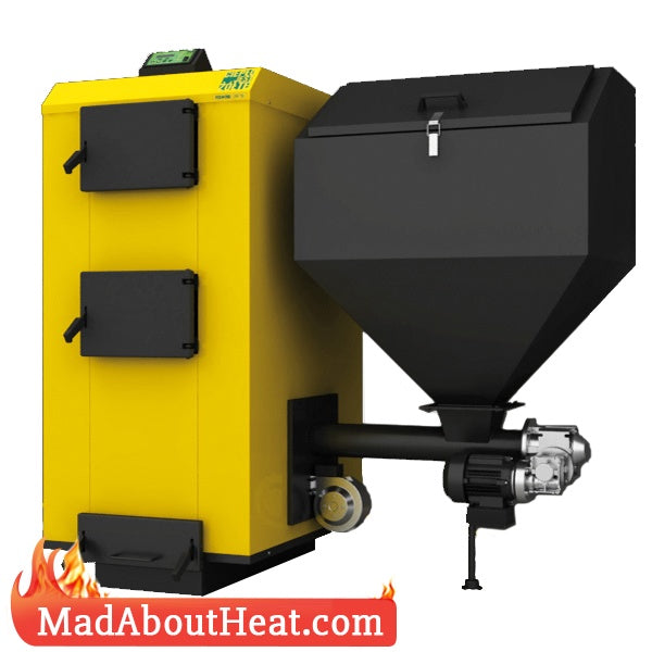 PBI 52kW Auto Feeder Biomass Coal Boilers With Hopper Mad About Heat PBI 52kW Auto Feeder Biomass Coal Boilers With Hopper Mad About Heat