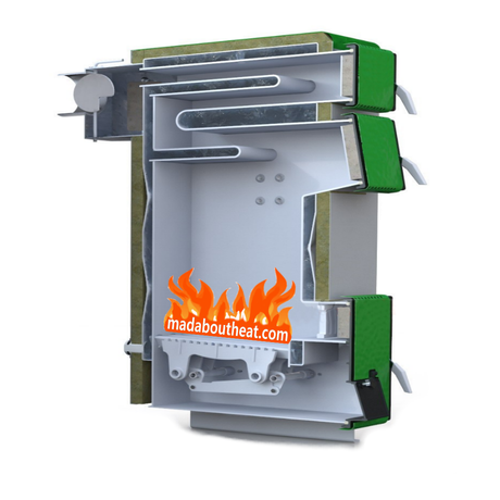 TWB 25kW Manually Fed Multi Fuel Wood Logs Coal Peat Turf Hot Water Boiler