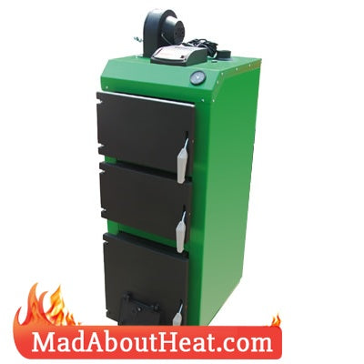 TWBi 21kW Computer Controlled Fan Assisted Wood Coal Central Heating Boiler