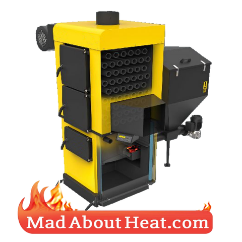 ABI multi fuel space heater hot air blower hot water madaboutheat