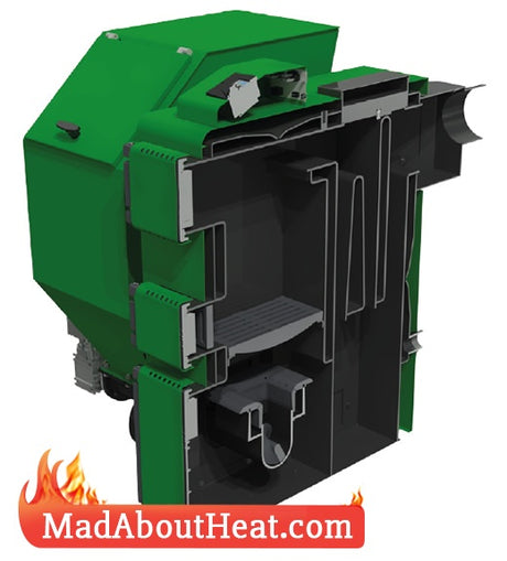 Wood Pellet Multi fuel central heating boilers burn Slack Pea coal madaboutheat