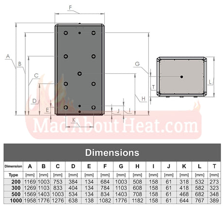buffer tanks diagram, accumulator tank diagram, storage tank diagram